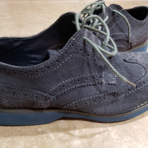 Joseph Abboud grey/blue Wingtips - Picture 5 of 7